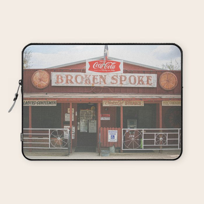 Broken Spoke Austin Texas Laptop Sleeve Gallery Image 1