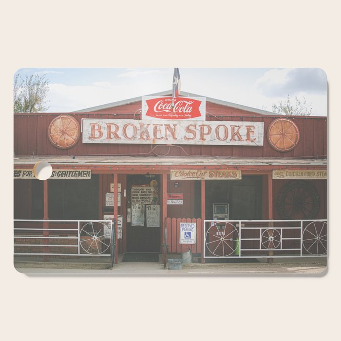 Broken Spoke Austin Texas Cutting Board Gallery Image 1