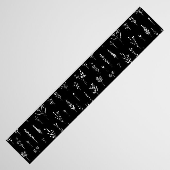 Black wildflowers Table Runner Gallery Image 3