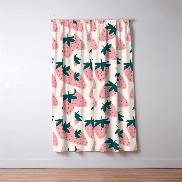 Cute Strawberry  Window Curtain Gallery Image 3
