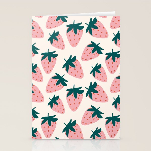 Cute Strawberry  Stationery Card Gallery Image 2