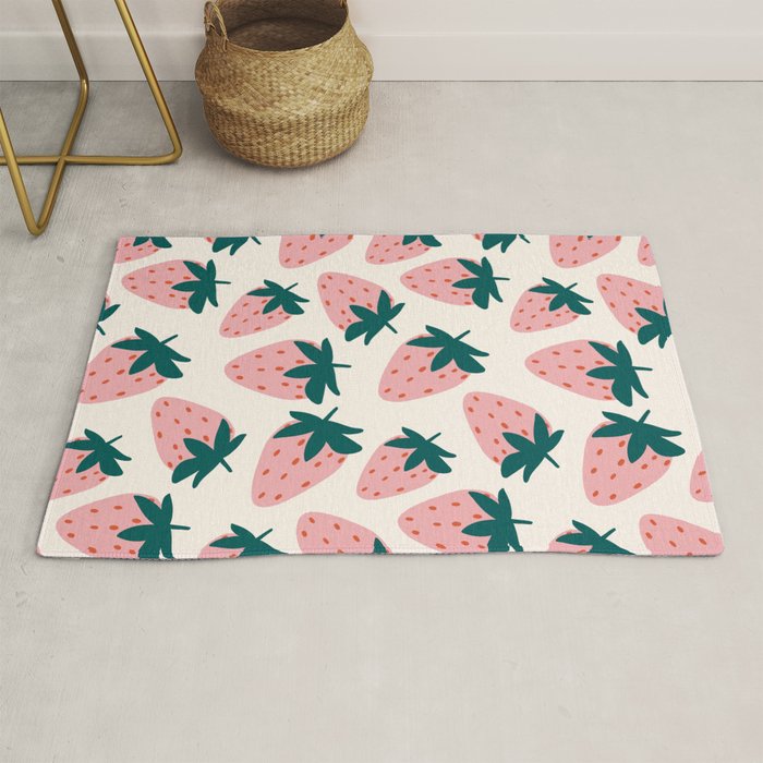 Cute Strawberry  Rug Gallery Image 1