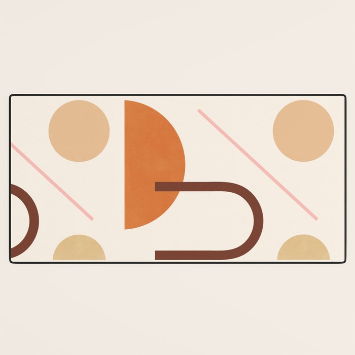 Abstraction_GEOMETRIC_SHAPE_ART_Minimalism_001C Desk Mat Gallery Image 3