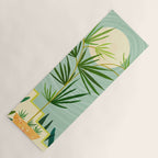 Midnight Moon Green Garden Scene Yoga Mat Gallery Image 1
