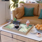 Midnight Moon Green Garden Scene Serving Tray Gallery Image 2