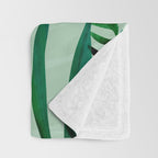 Midnight Moon Green Garden Scene Throw Blanket Gallery Image 3