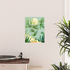 Midnight Moon Green Garden Scene Poster Gallery Image 2