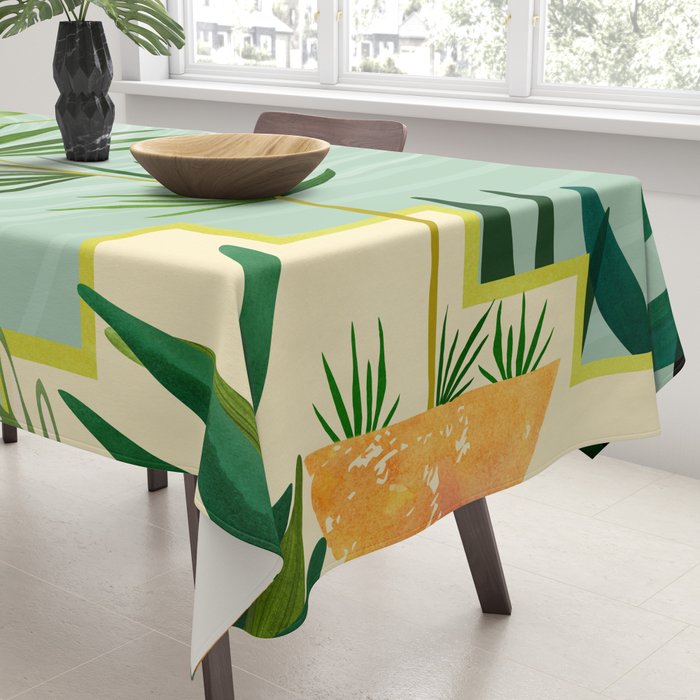 Midnight Moon Green Garden Scene Tablecloth Gallery Image 3