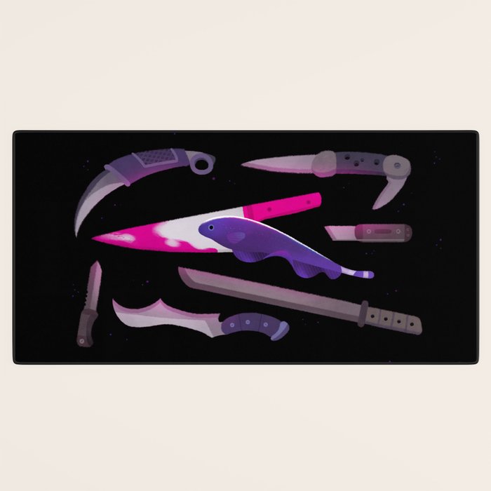 Ghost Knife fish Desk Mat Gallery Image 3