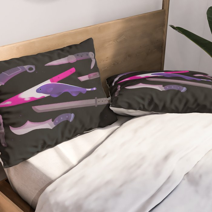 Ghost Knife fish Pillow Sham Gallery Image 2
