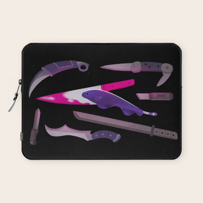 Ghost Knife fish Laptop Sleeve Gallery Image 1