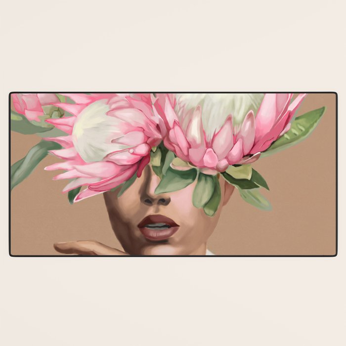 Floral Elegance 1 Desk Mat Gallery Image 3