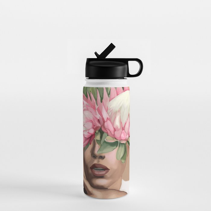 Floral Elegance 1 Water Bottle Gallery Image 1