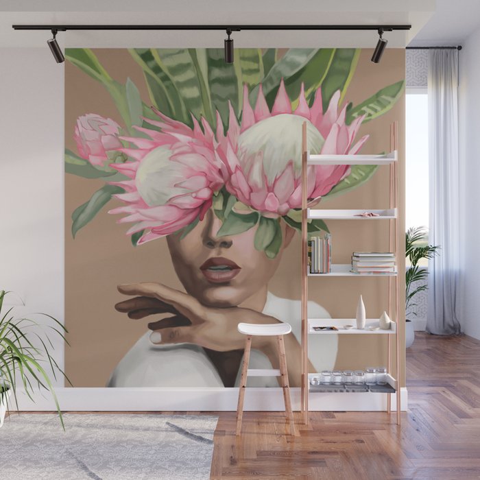 Floral Elegance 1 Wall Mural Gallery Image 1