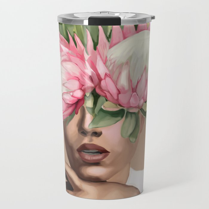 Floral Elegance 1 Travel Mug Gallery Image 1