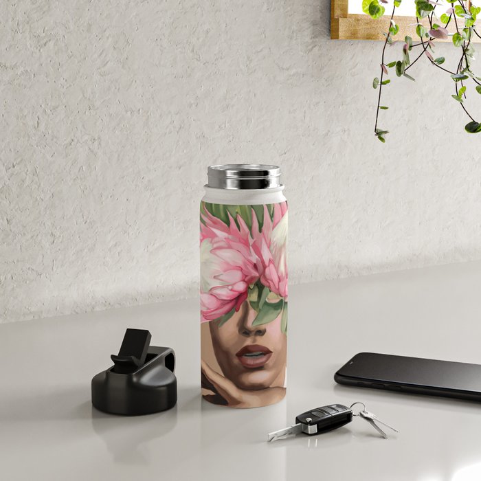 Floral Elegance 1 Water Bottle Gallery Image 4