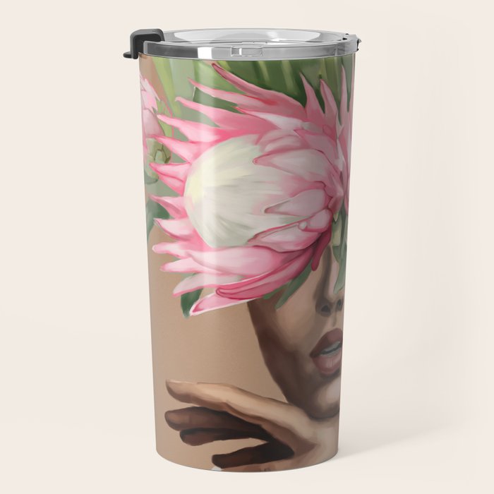 Floral Elegance 1 Travel Mug Gallery Image 3