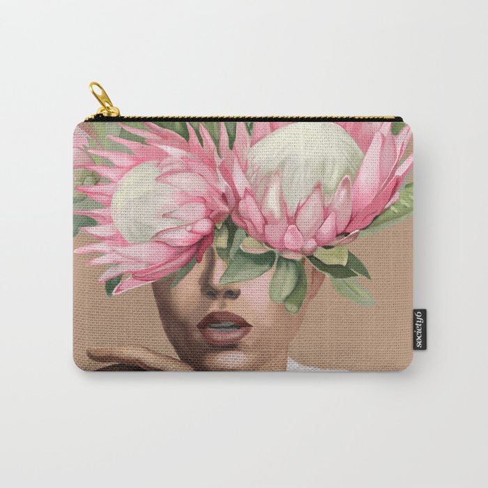 Floral Elegance 1 Carry All Pouch Gallery Image 1