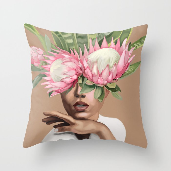 Floral Elegance 1 Throw Pillow Gallery Image 6