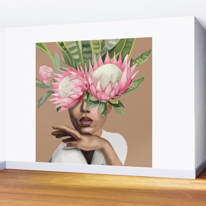 Floral Elegance 1 Wall Mural Gallery Image 2