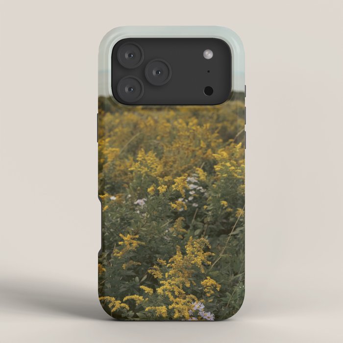 wildflower field by the sea - nature photograph autumn iPhone Case Gallery Image 4