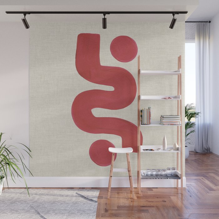 Double Red River Sun Wall Mural Gallery Image 1
