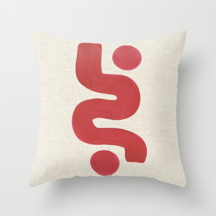 Double Red River Sun Throw Pillow Gallery Image 6