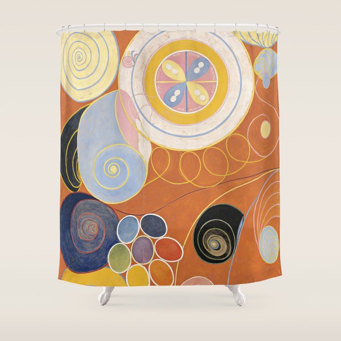 The Ten Largest, No 3, Youth by Hilma af Klint Shower Curtain Gallery Image 1