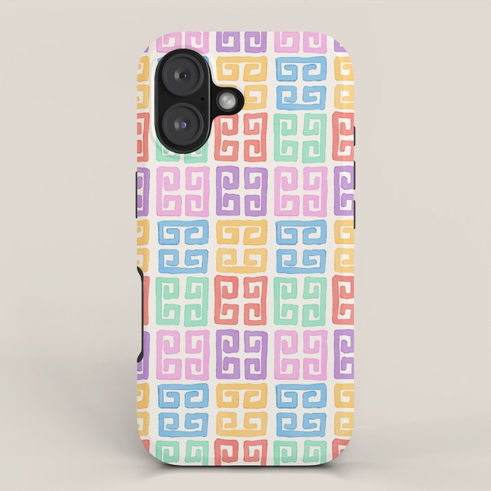 Colorful Greek Style Pattern iPhone Case Gallery Image 1