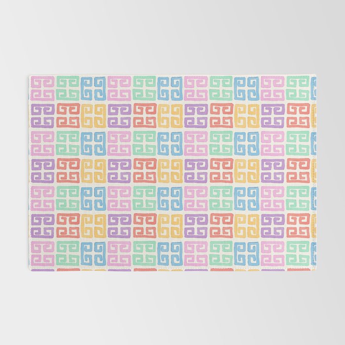 Colorful Greek Style Pattern Rug Gallery Image 2
