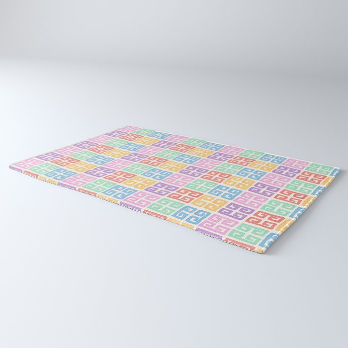 Colorful Greek Style Pattern Rug Gallery Image 3