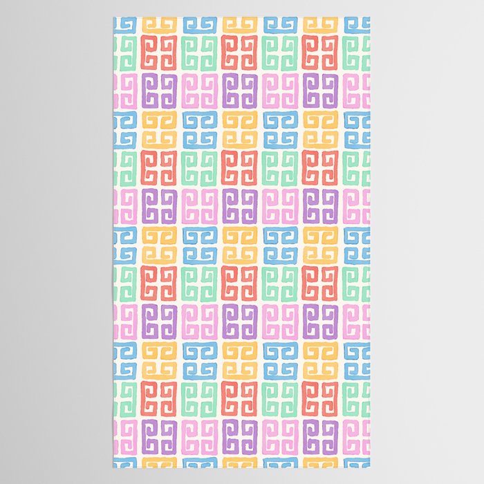 Colorful Greek Style Pattern Tablecloth Gallery Image 2