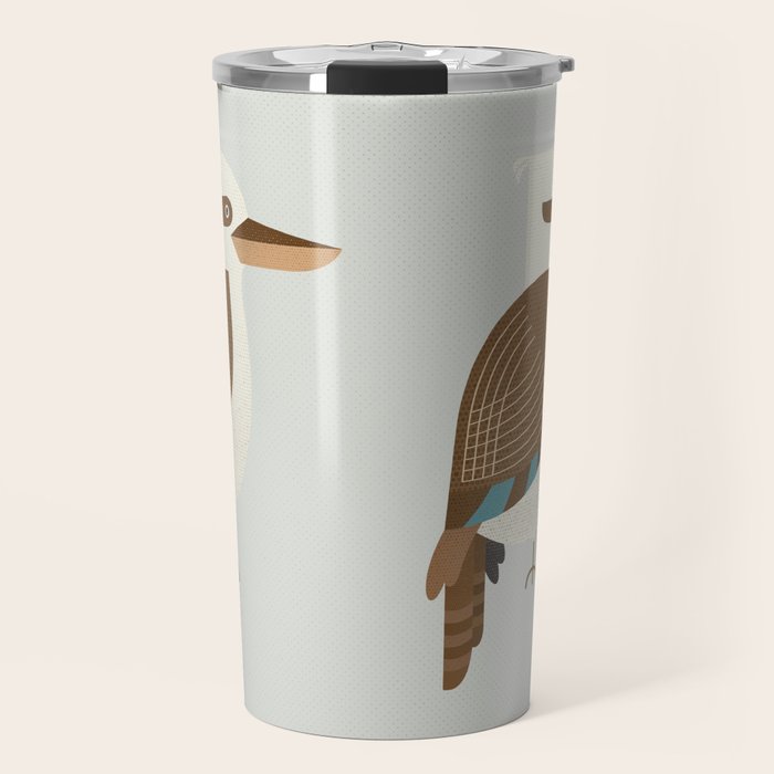 Whimsy Laughing Kookaburra Travel Mug Gallery Image 1