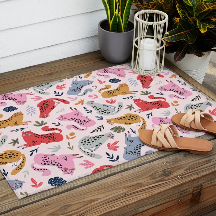 Wild cats Outdoor Rug Gallery Image 2