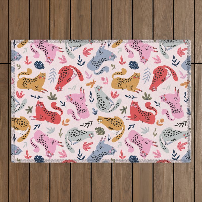 Wild cats Outdoor Rug Gallery Image 1