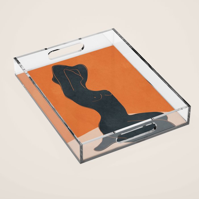 Abstract Nude IV Acrylic Tray Gallery Image 1