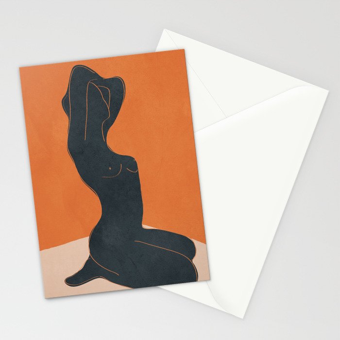 Abstract Nude IV Stationery Card Gallery Image 2