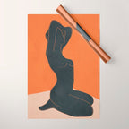 Abstract Nude IV Wrapping Paper Gallery Image 1