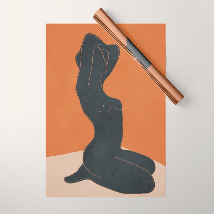 Abstract Nude IV Wrapping Paper Gallery Image 1