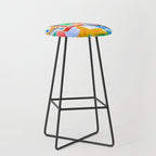 Greetings From Austin Mural watercolor Stool Gallery Image 1