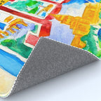 Greetings From Austin Mural watercolor Rug Gallery Image 4