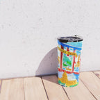 Greetings From Austin Mural watercolor Travel Mug Gallery Image 4