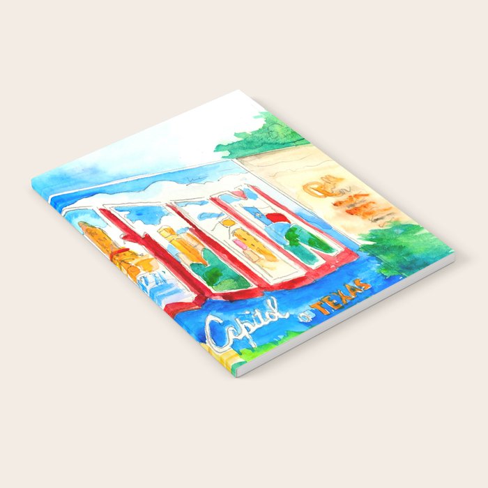 Greetings From Austin Mural watercolor Notebook Gallery Image 2