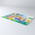 Greetings From Austin Mural watercolor Rug Gallery Image 3