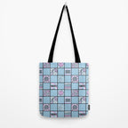 Aquarius Checkered Print Tote Bag Gallery Image 2