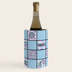 Aquarius Checkered Print Wine Chiller Gallery Image 3