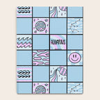 Aquarius Checkered Print Notebook Gallery Image 4
