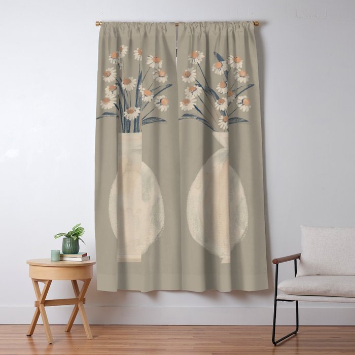 Flowers In A Vase 16 Window Curtain Gallery Image 1