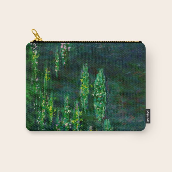 Claude Monet Impressionist Landscape Oil Painting Waterlilies Carry All Pouch Gallery Image 1
