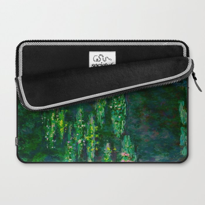 Claude Monet Impressionist Landscape Oil Painting Waterlilies Laptop Sleeve Gallery Image 2